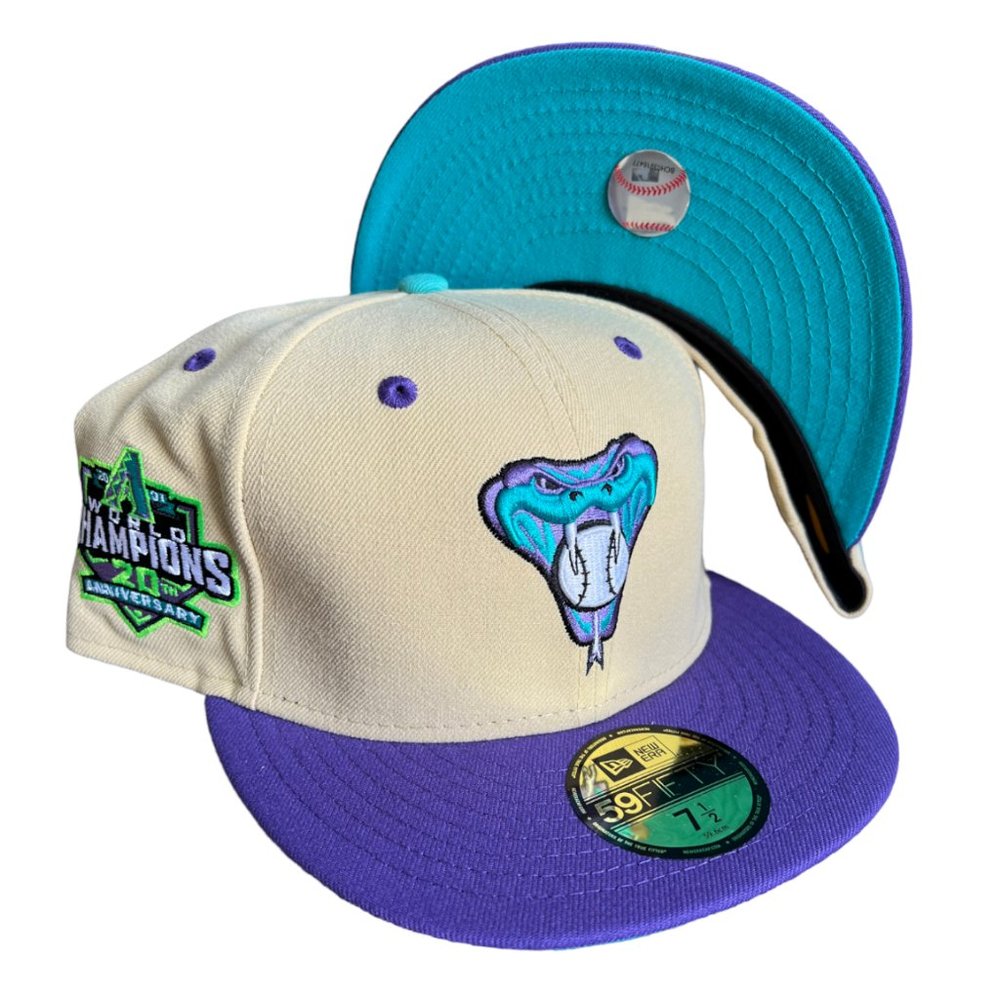 New Era Arizona Diamondbacks 59FIFTY Fitted Hat Exclusive 01 WS Side Patch 7 1/4